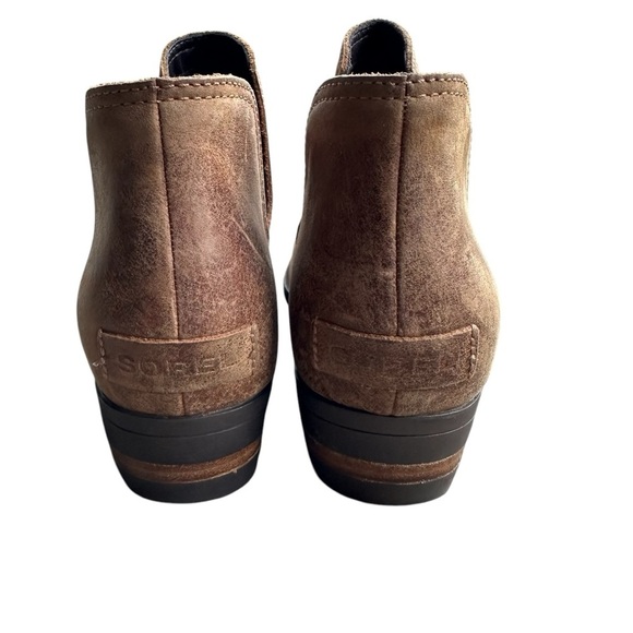 Sorel Lolla II Bootie Shoes Brown Leather Outdoor Preppy Academia Business Sz 8 - Picture 5 of 9
